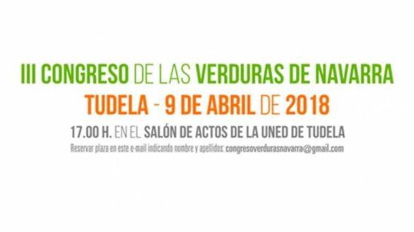 El III Congreso de las Verduras de Navarra será el 9 de abril de 2018 