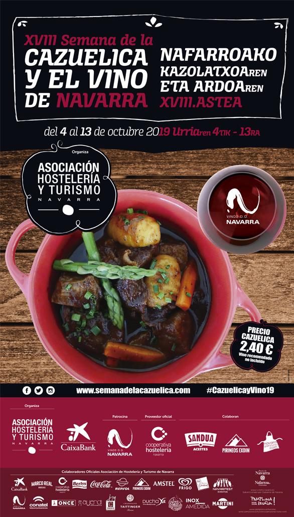 Este viernes arranca la XVIII Semana de la Cazuelica y su Maridaje con el Vino D.O. Navarra