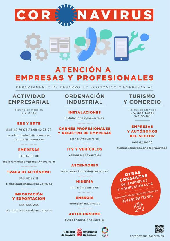 Contactos públicos útiles para empresas y profesionales