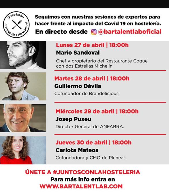 Próximas masterclasses en BARTALENTlab