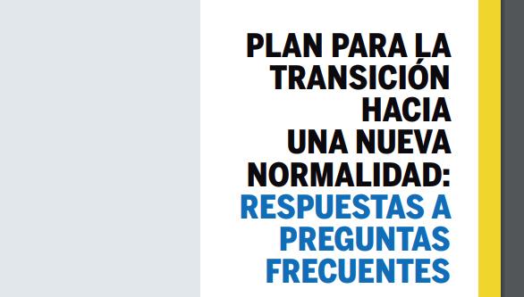 Plan para la transición hacia una nueva normalidad