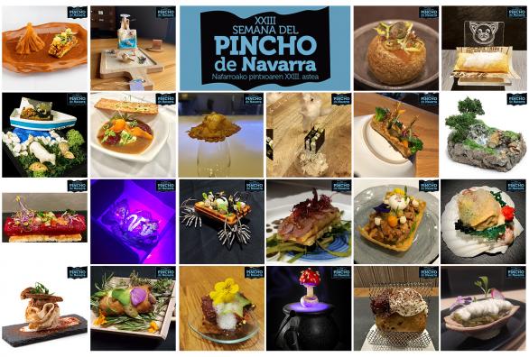 Ya tenemos los 22 semifinalistas de la XXIII Semana del Pincho de Navarra 2023